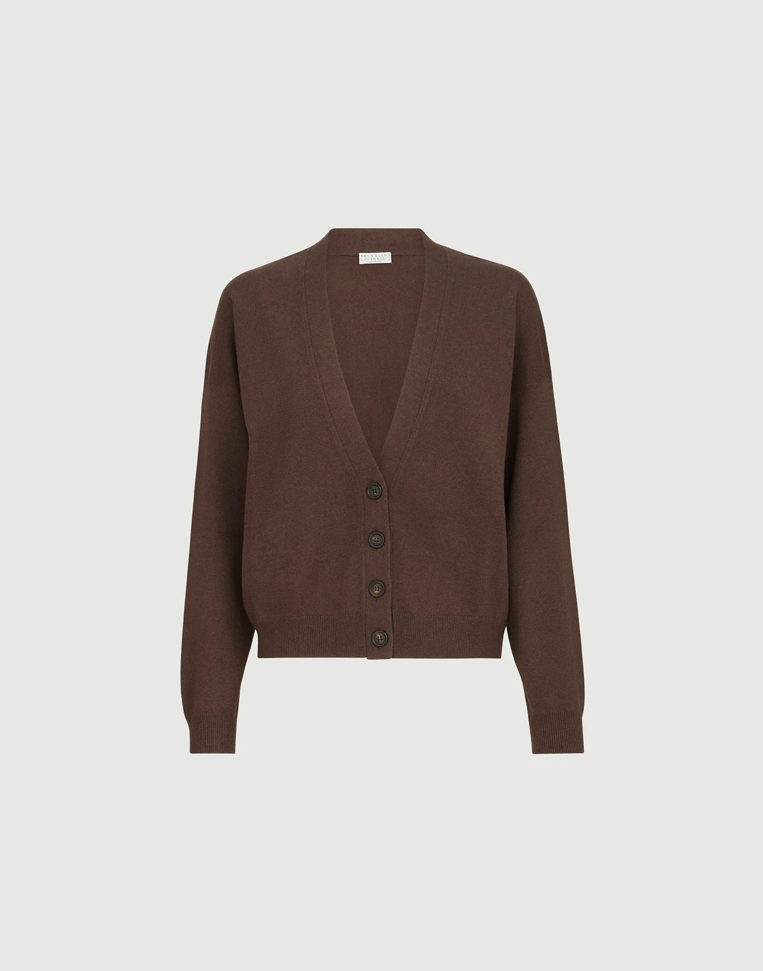 Cashmere cardigan with monili - 1