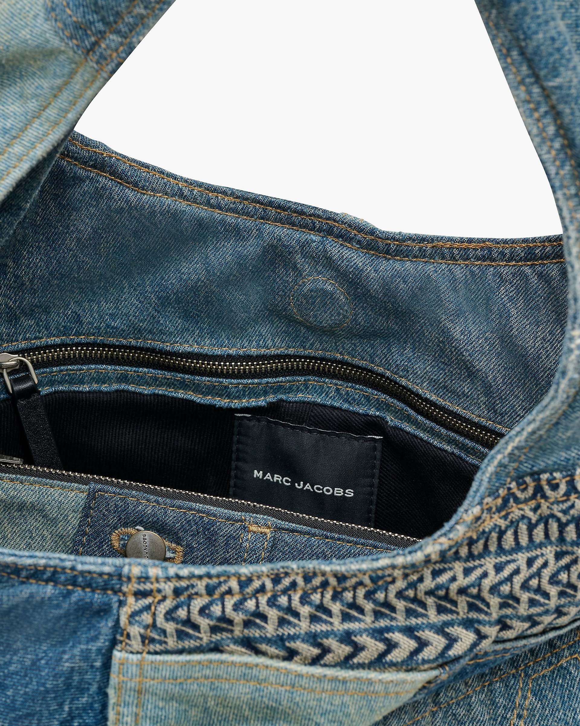 THE DECONSTRUCTED DENIM SACK BAG - 4