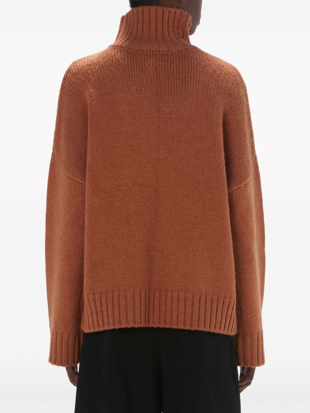 anchor-logo ribbed-knit jumper - 4