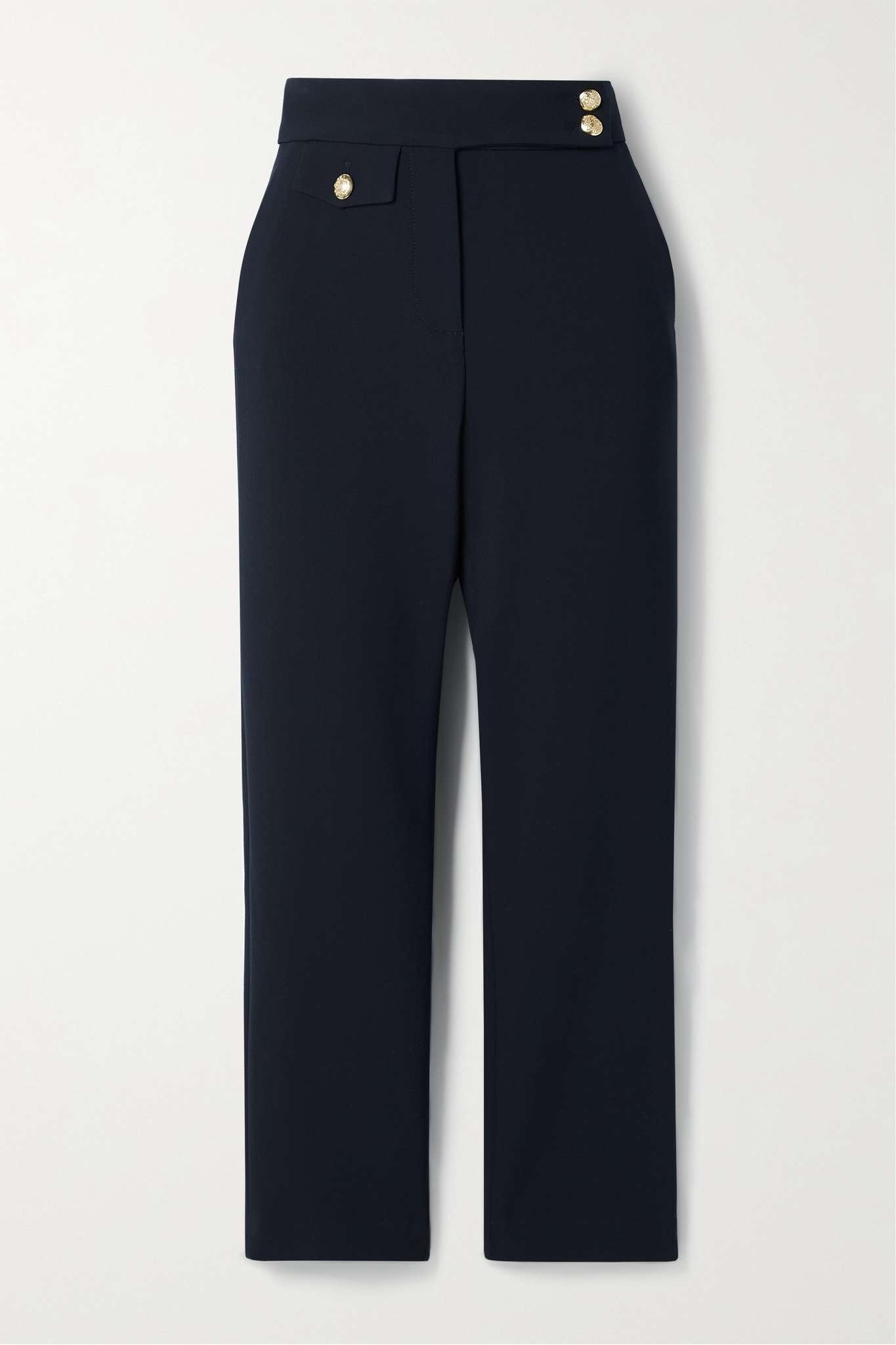 Renzo cropped woven straight-leg pants - 1