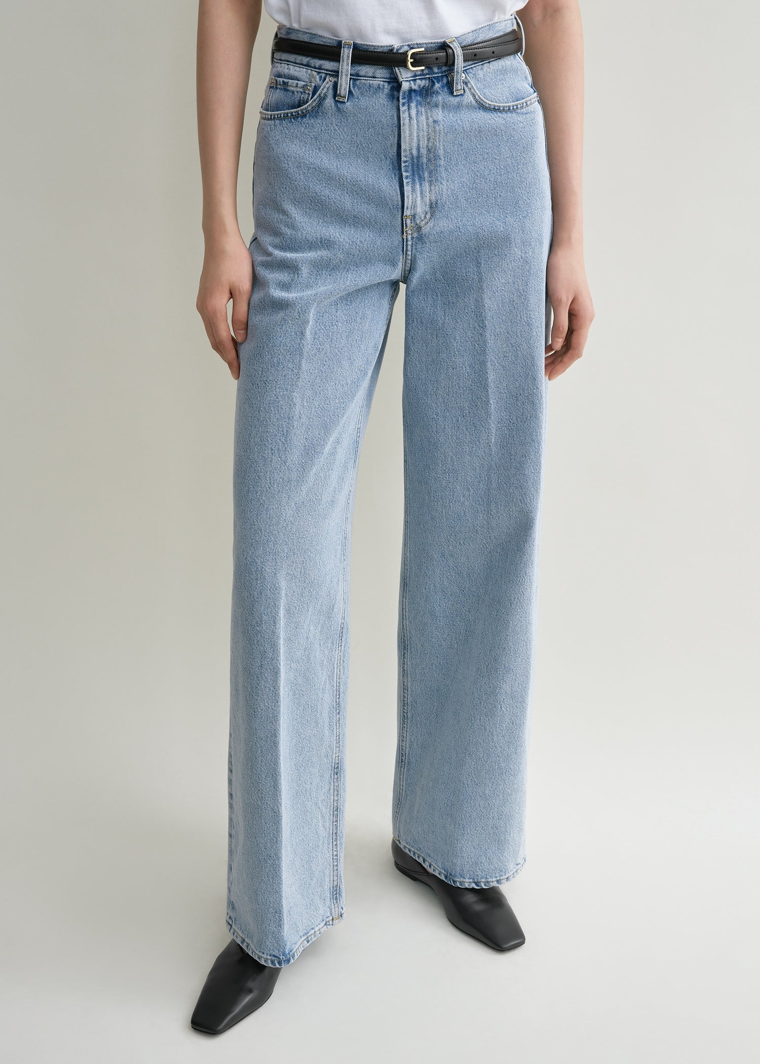 Wide leg denim cool blue - 5