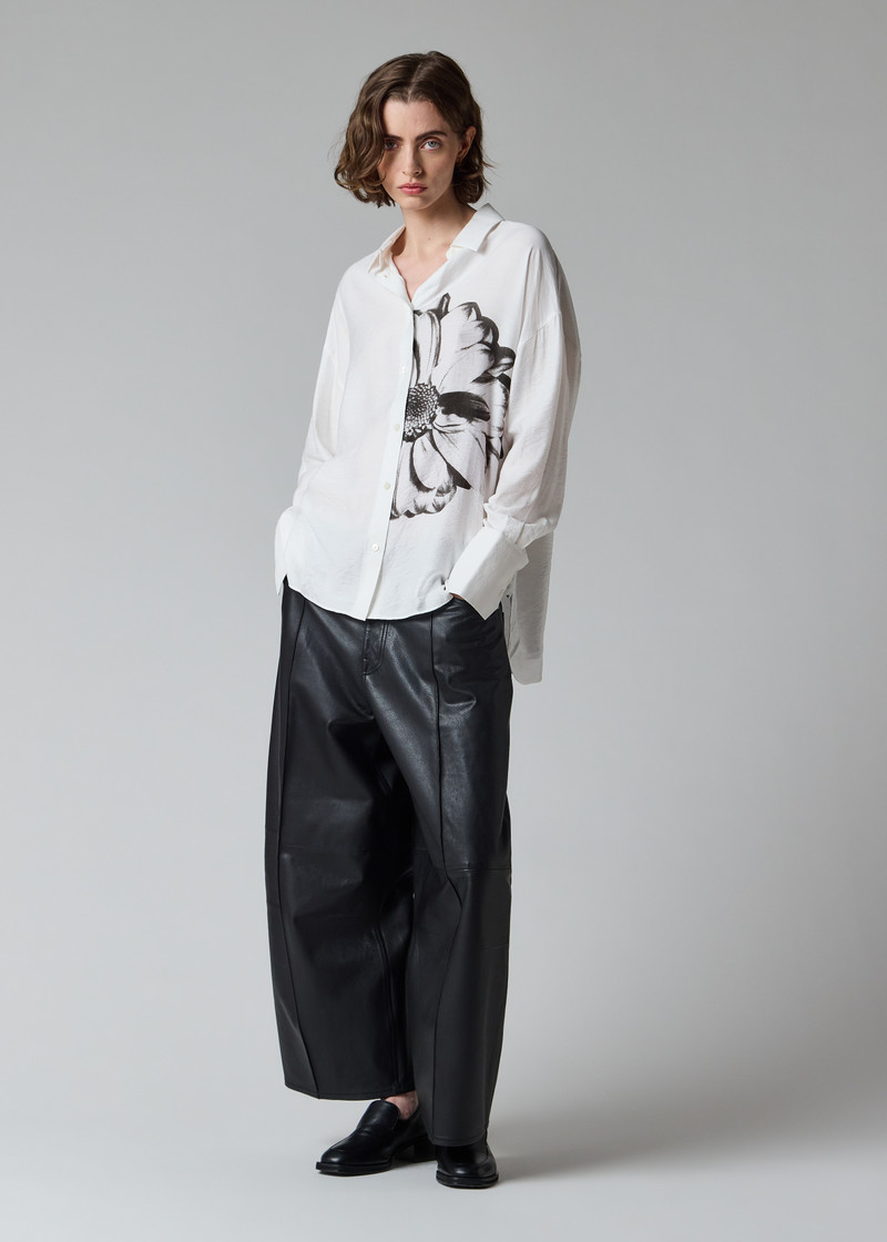 Paul Smith Women's White 'Daisy' Placement Print Shirt outlook