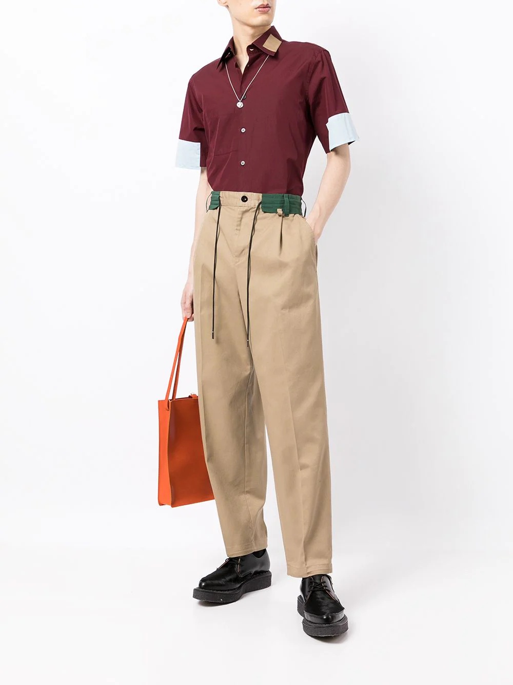 chino x grosgrain pants - 2