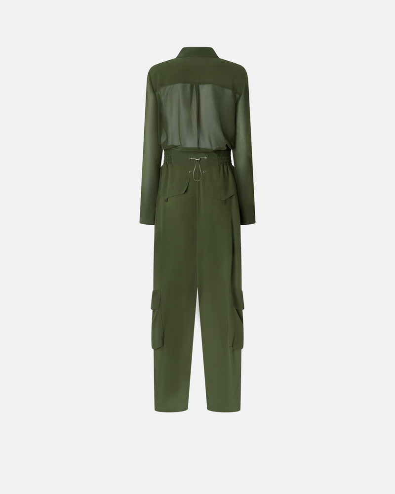 GEORGETTE JUMPSUIT WITH CARGO POCKETS 6