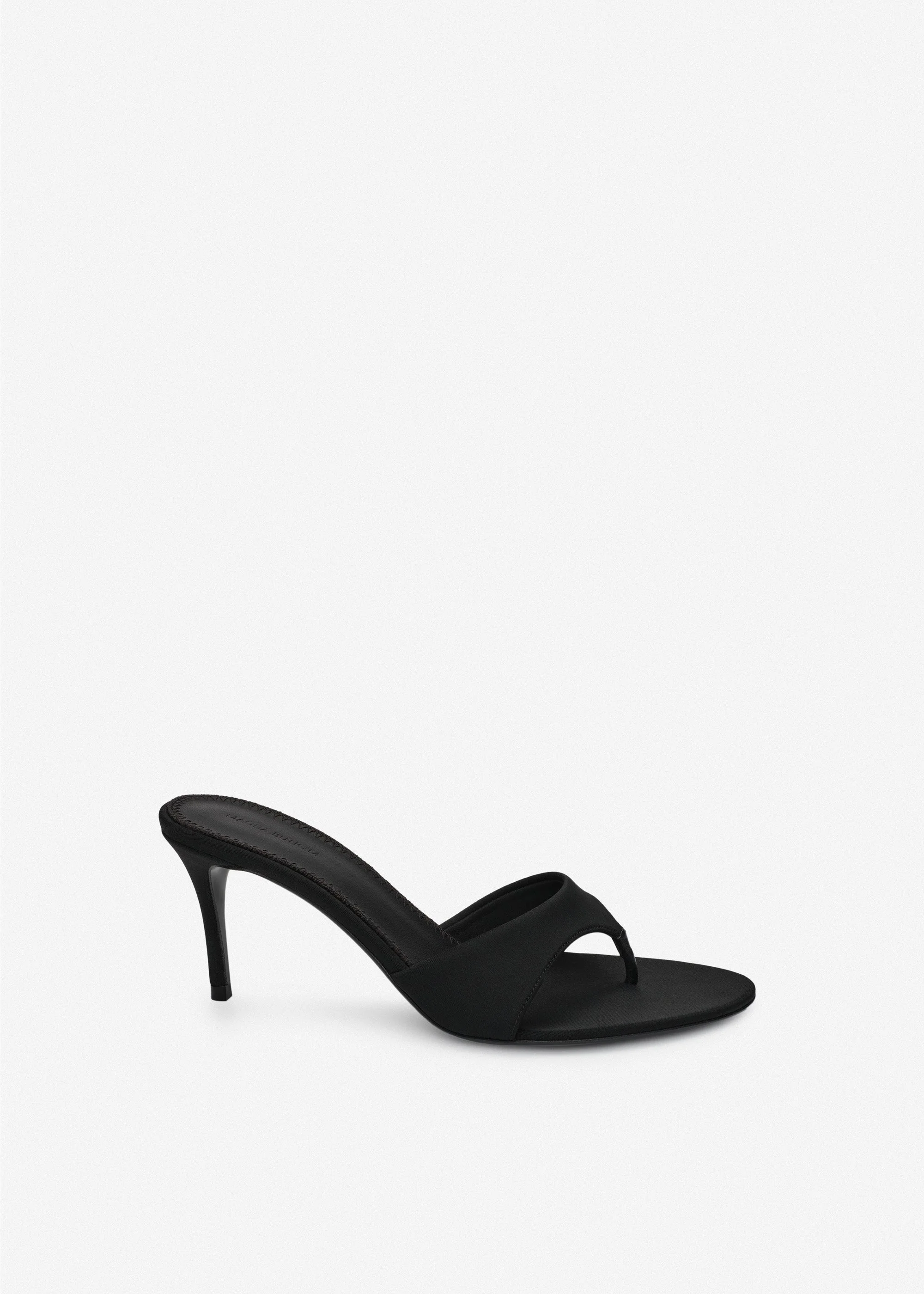 Scuba thong sandals in black - 1
