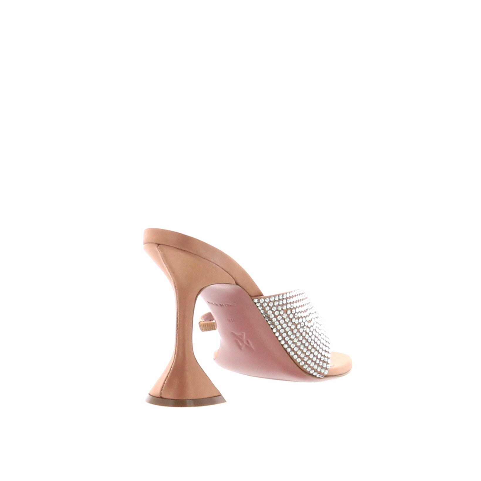 Amina Muaddi – Shiona Slipper Satin Latte - 3