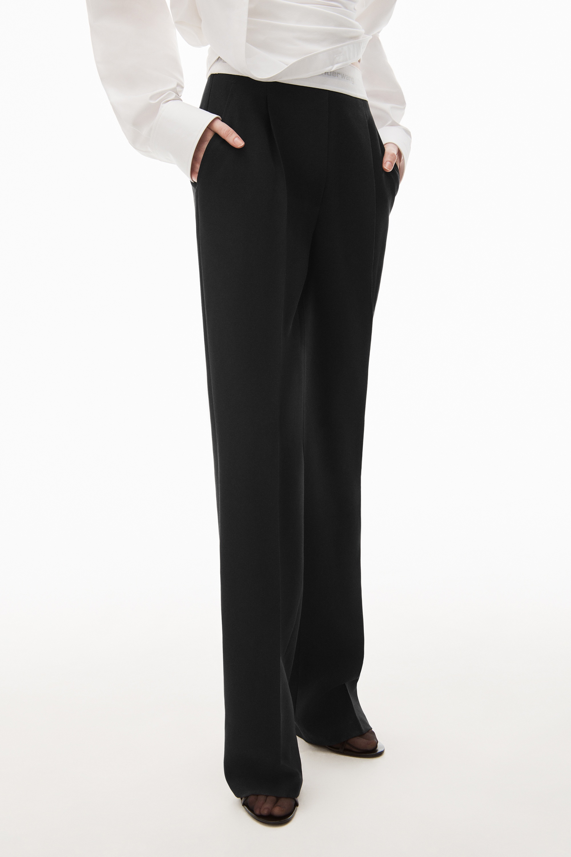 PLEATED TROUSER IN WOOL TAILORING - 3