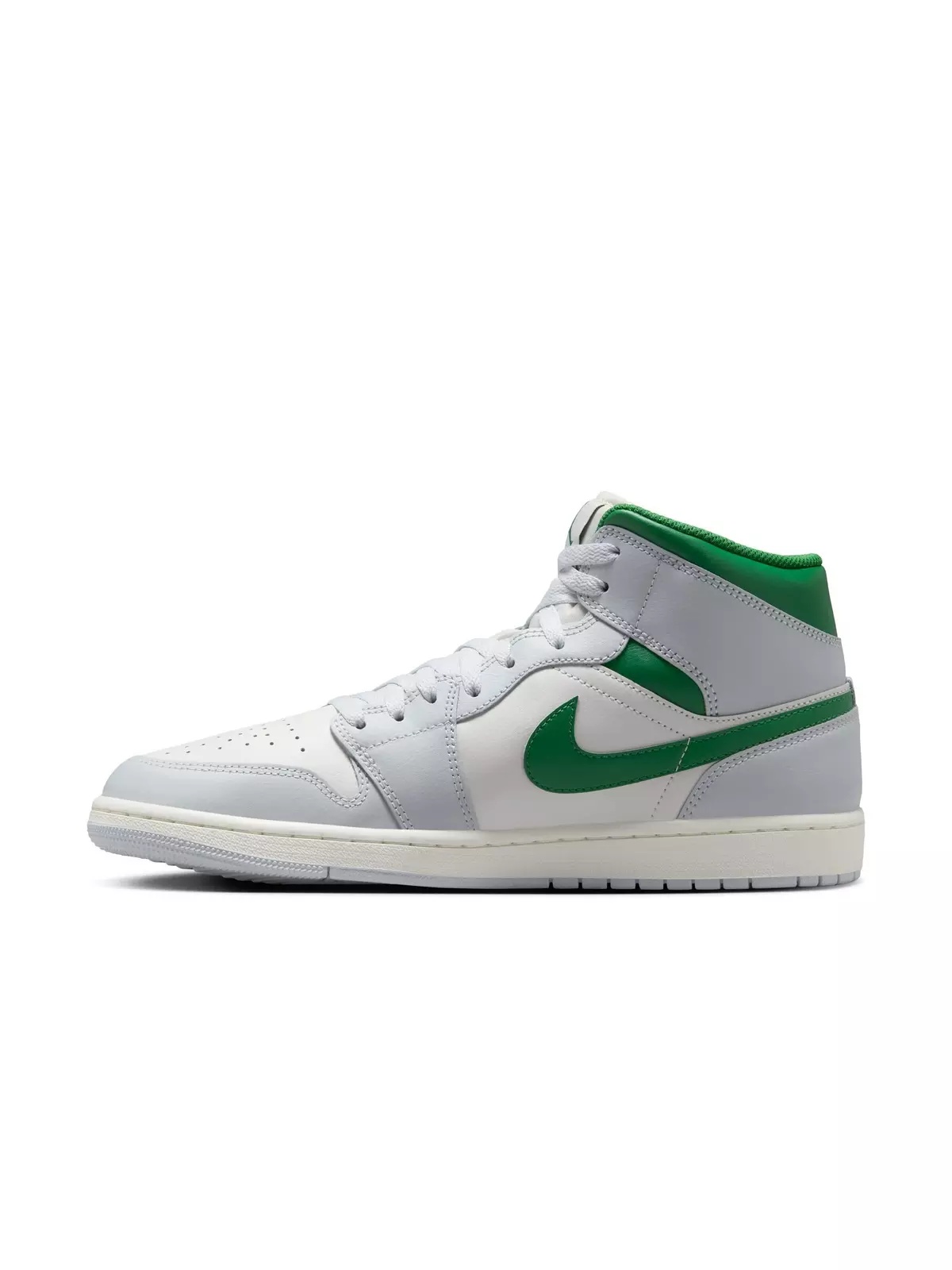 1 Mid "Summit White/Pine Green/Pure Platinum" Men's Shoe - 4