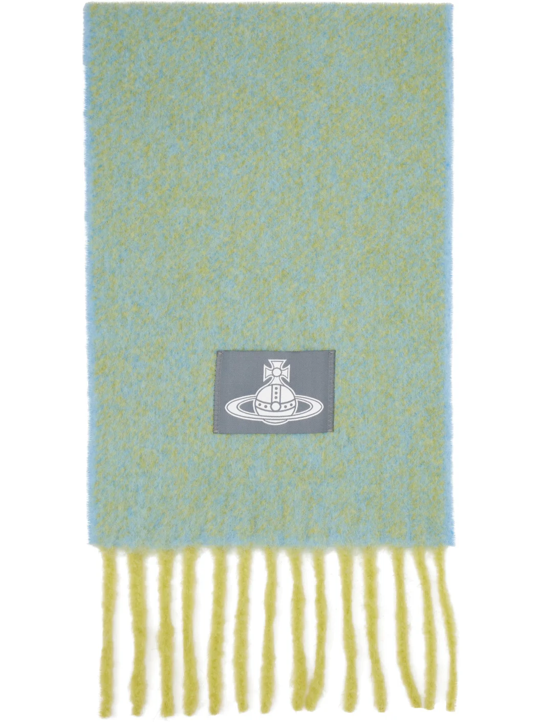 Blue Alpaca Scarf - 1