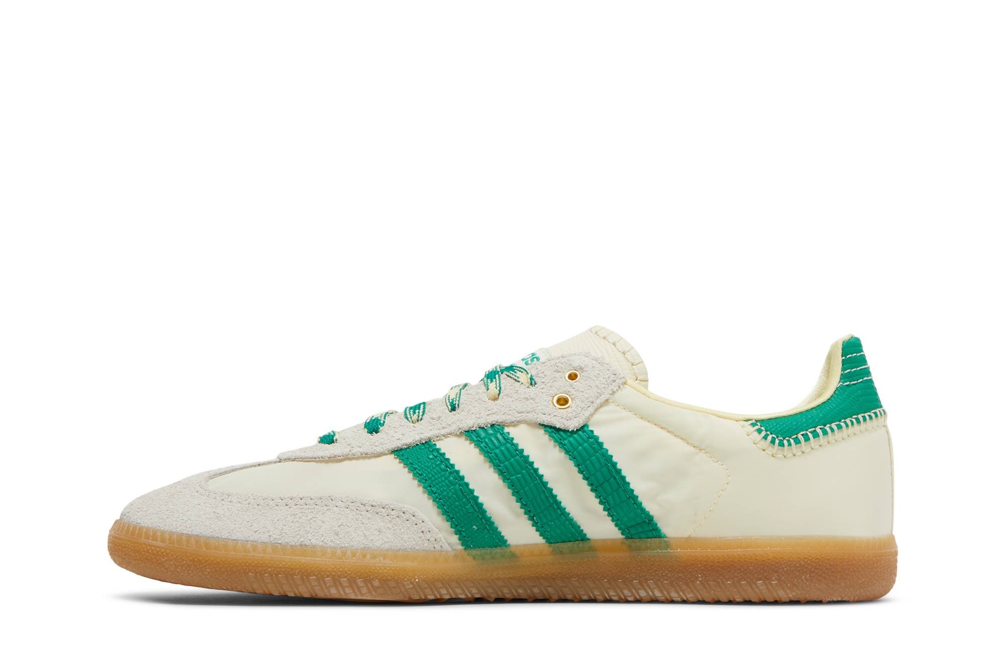 Wales Bonner x Samba 'Cream White Bold Green' - 3