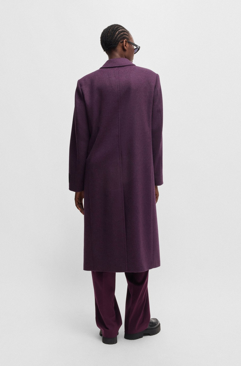 LONG-LENGTH REGULAR-FIT COAT WITH PEAK LAPELS 4