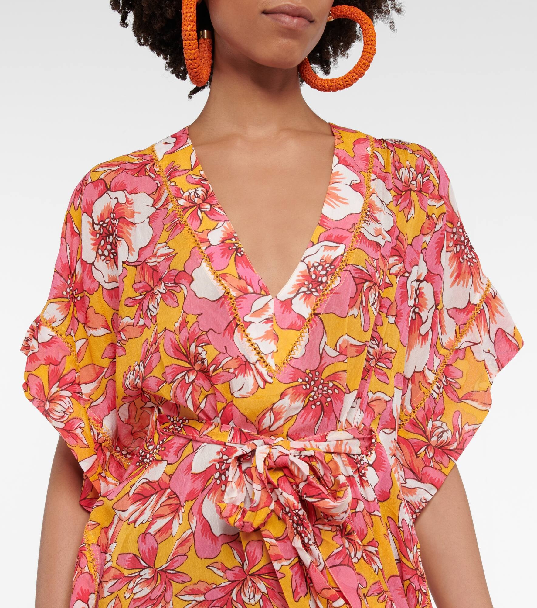 Andrea floral kaftan - 4