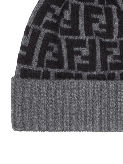 FENDI FF pattern pompom beanie outlook