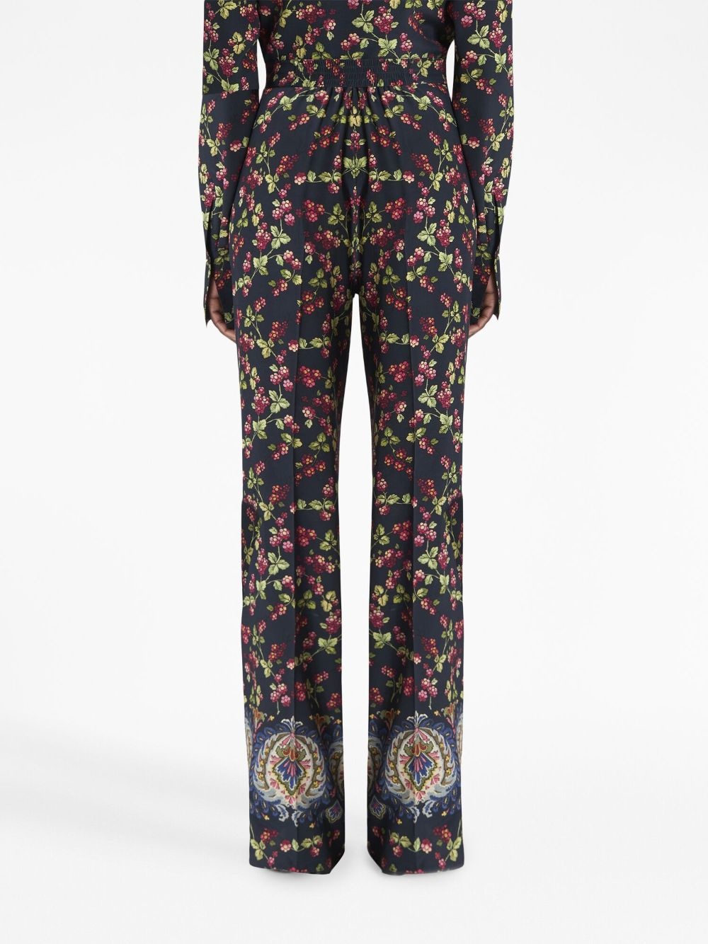 floral-print straight-leg trousers - 4