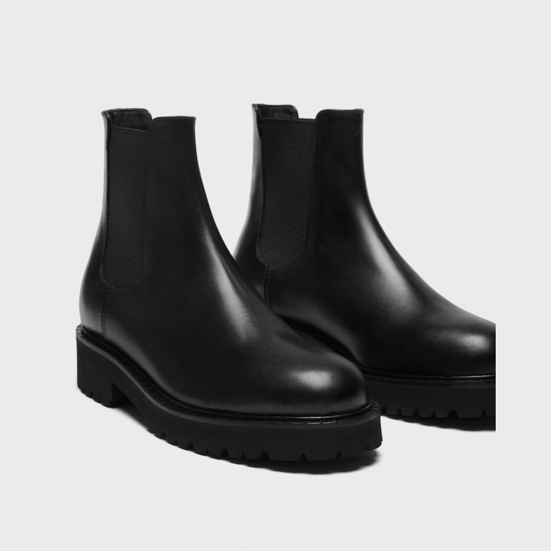 Lug Chelsea Booties in Leather 5