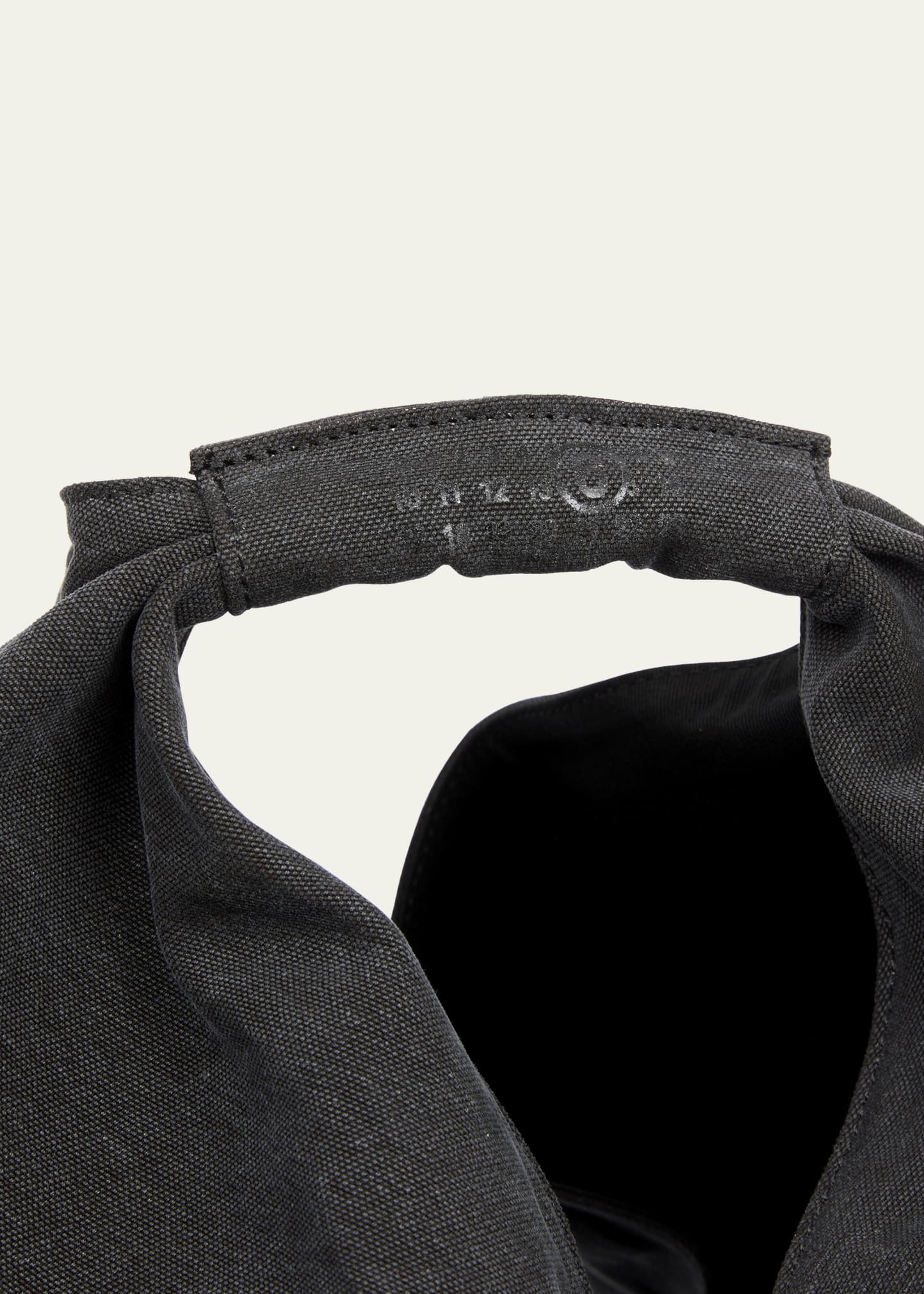 Japanese Draped Canvas Top-Handle Bag - 3