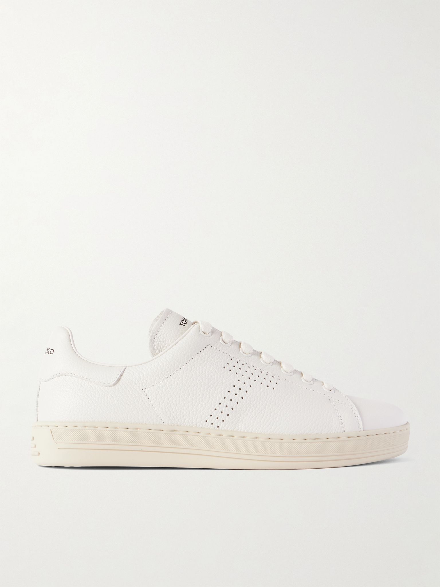Warwick Full-Grain Leather Sneakers White - 1