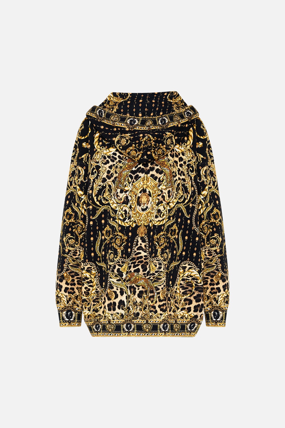 OVERSIZED ZIP FRONT HOODIE - 8