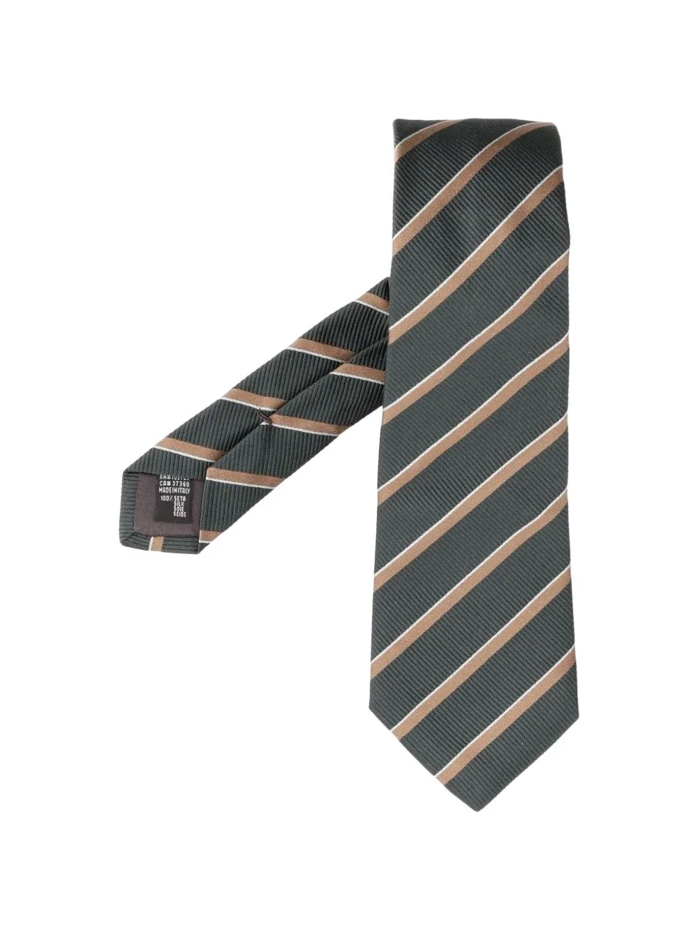 silk striped tie - 1
