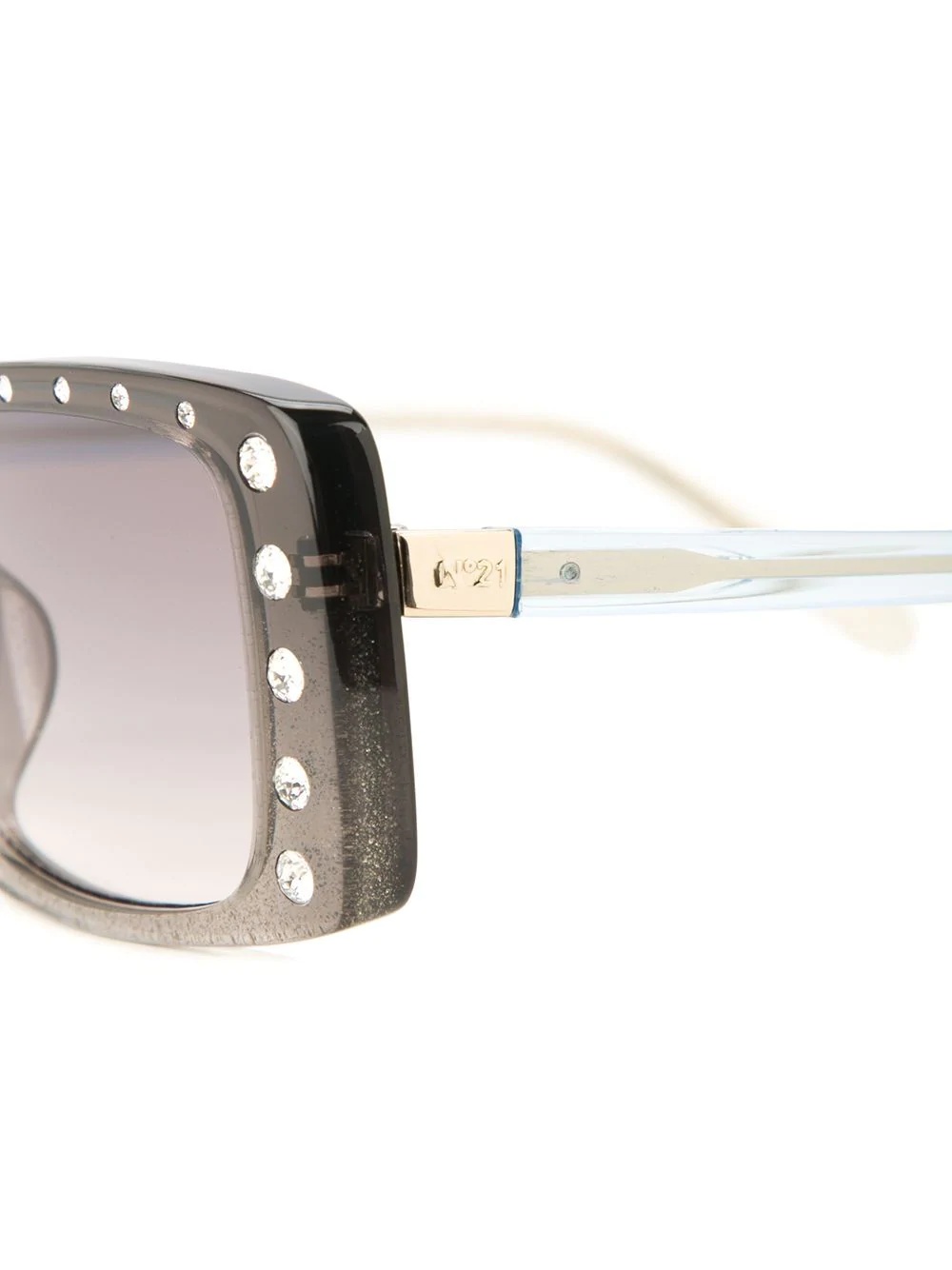 embellished rectangular-frame sunglasses - 3