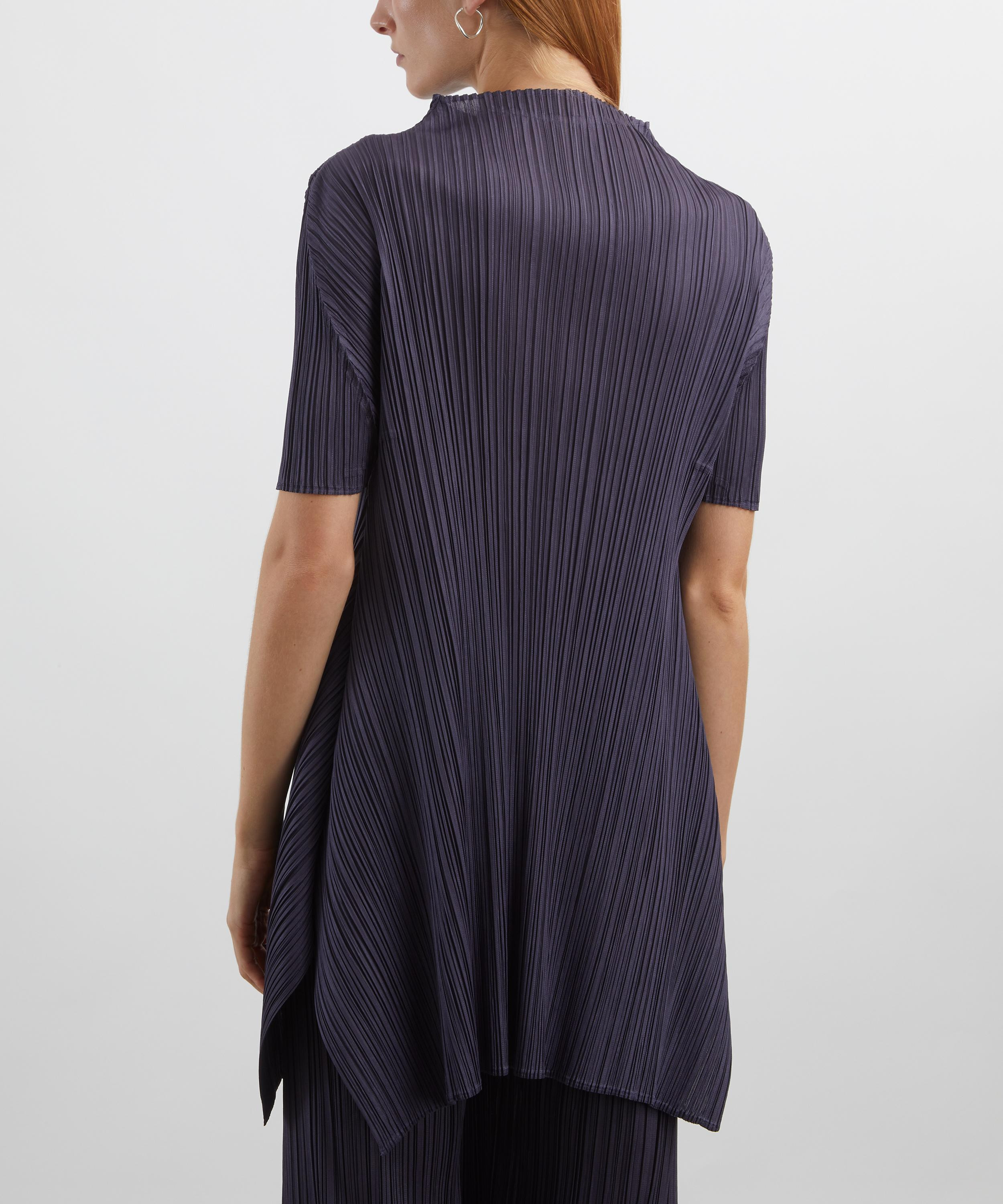 MONTHLY COLOURS: JULY Dark Grey Pleated Tunic - 4