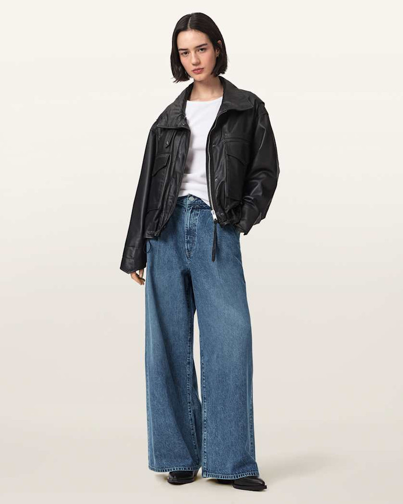 ALLSAINTS HAZE WIDE LEG PLEATED JEANS outlook