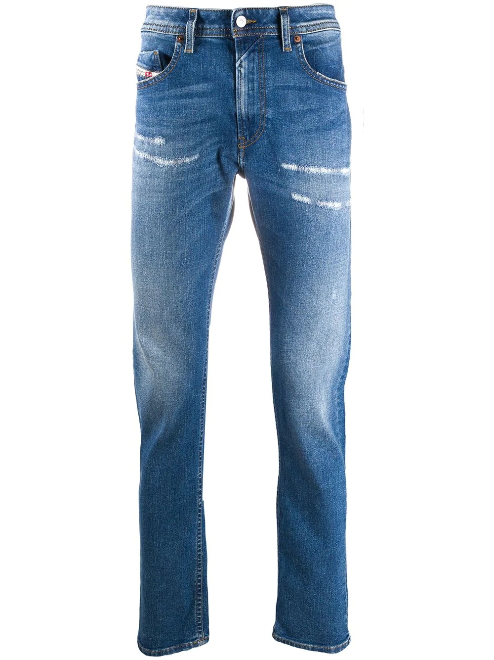 distressed skinny jeans - 1