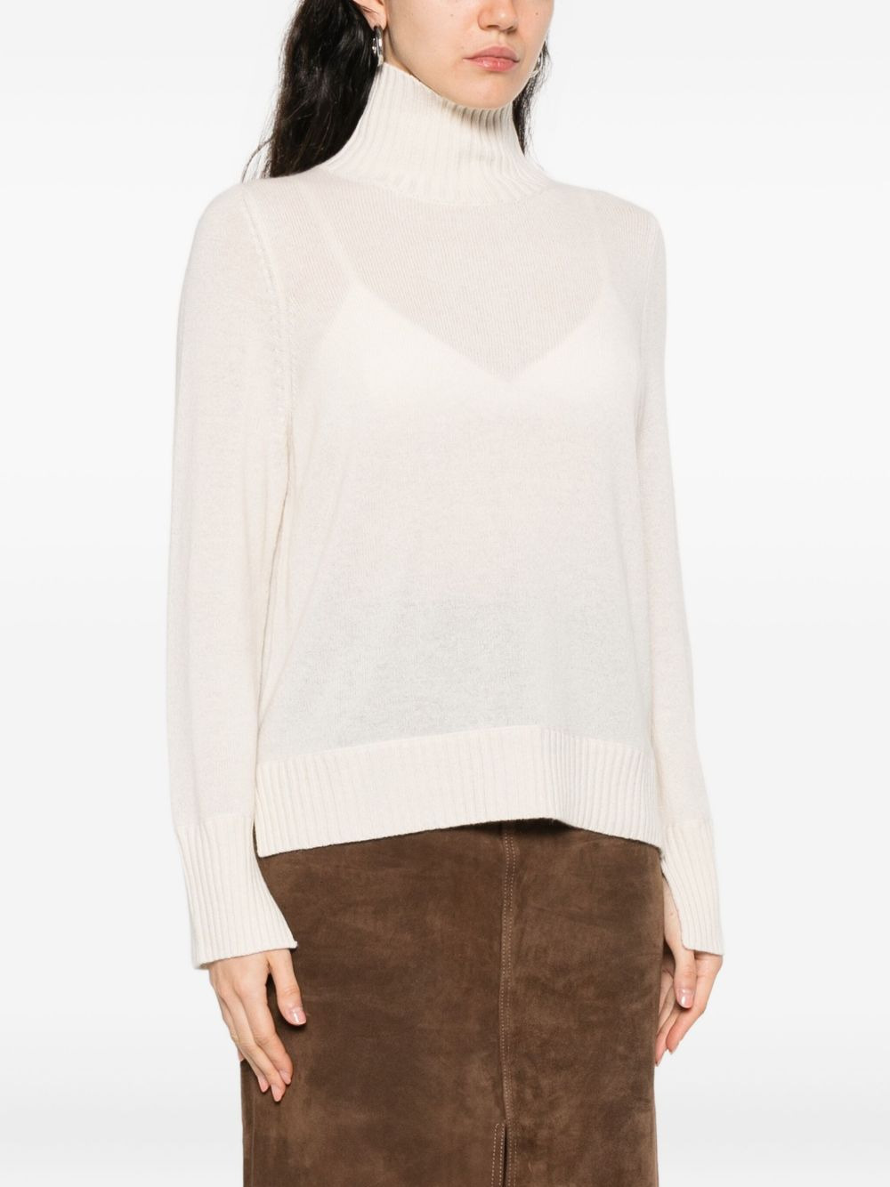 turtleneck cashmere sweater - 3