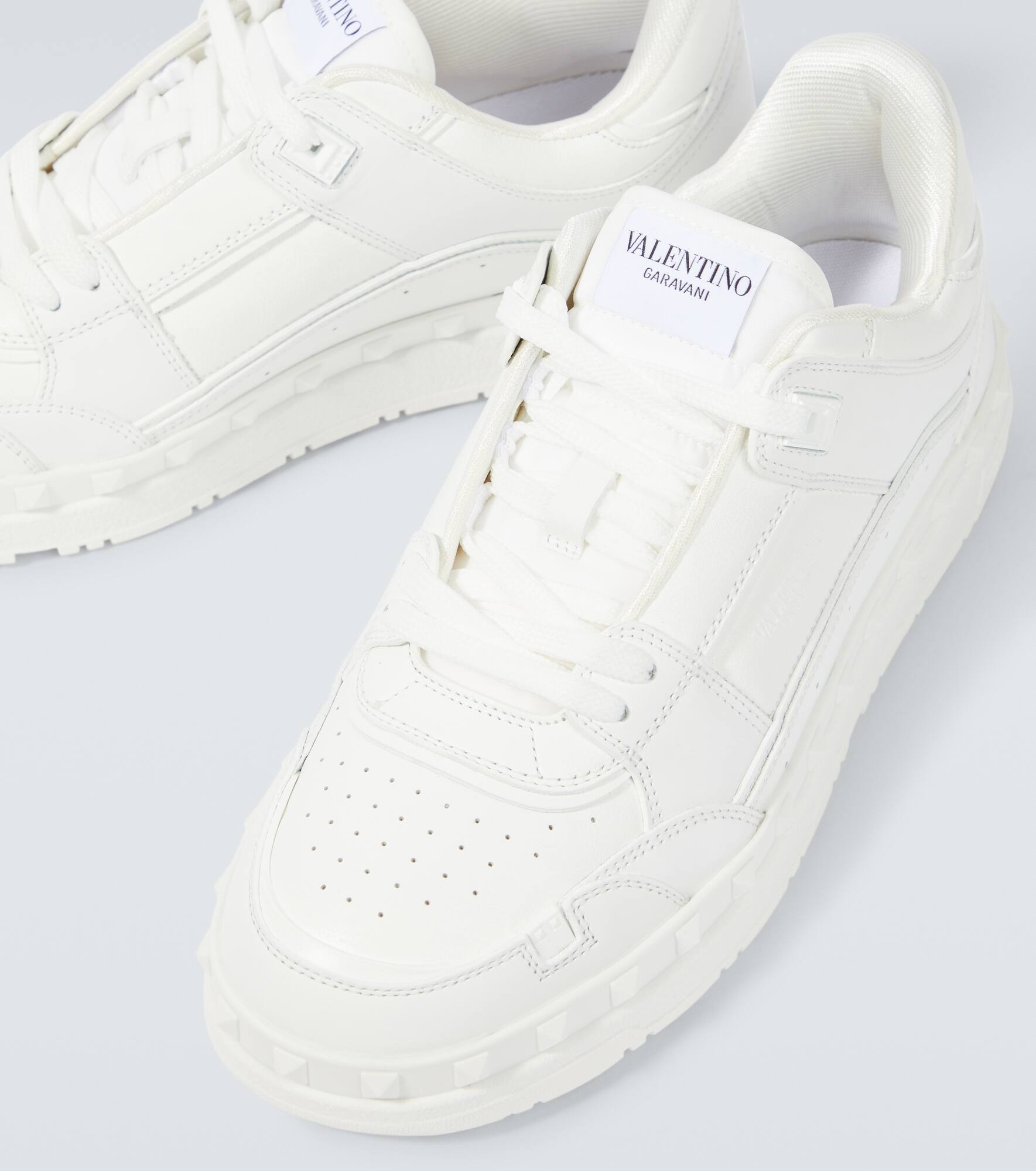 Freedots leather low-top sneakers - 3