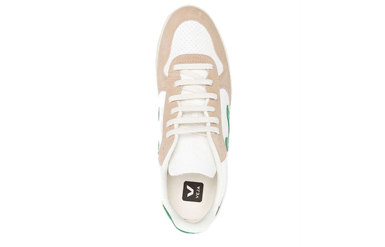 Veja V-10 Chromfree Low-Top Sneakers 'White Beige Green' VX0503146 - 4