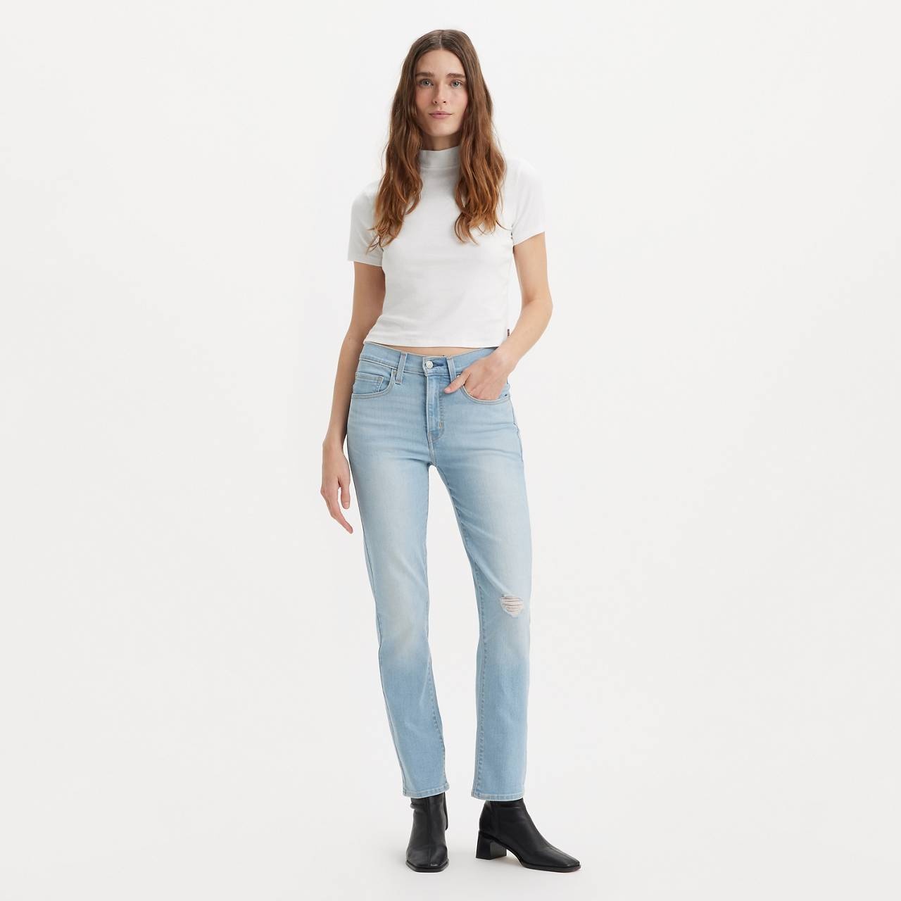 724 HIGHN RISE SLIM STRAIGHT WOMEN'S JEANS - 2