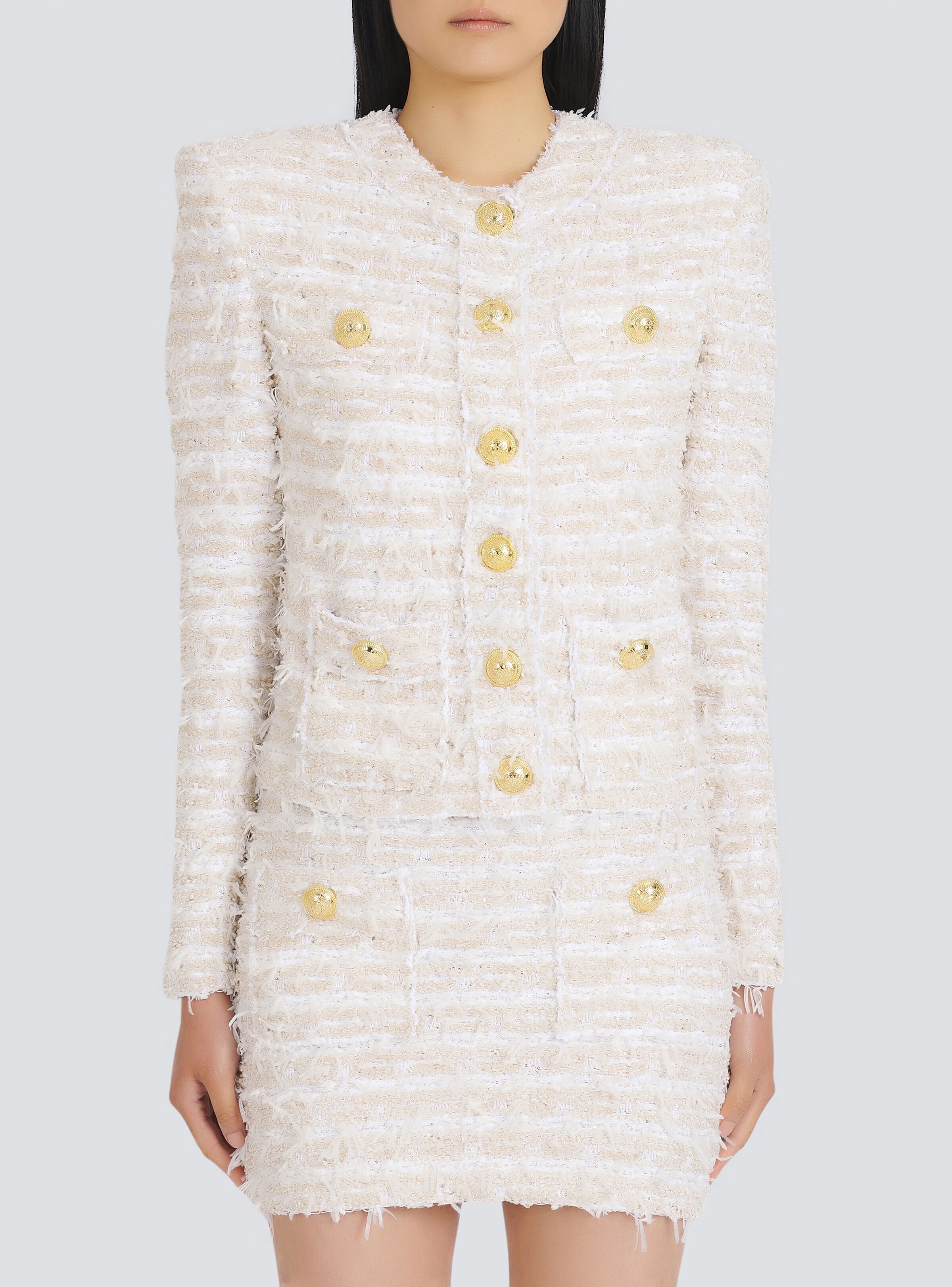 White tweed jacket - 6