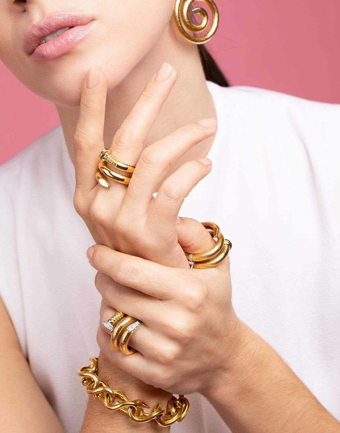 Polished Nail Ring - 3