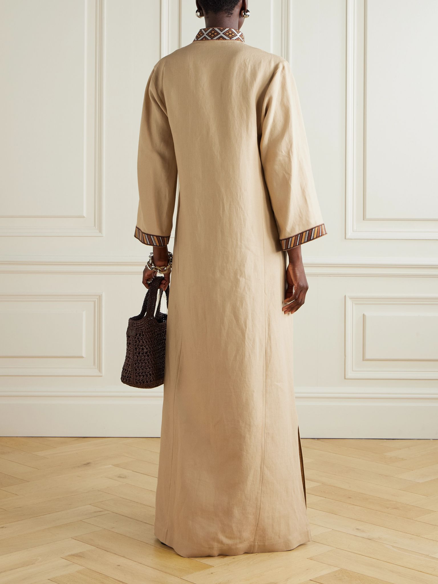 Linen maxi dress Pastel yellow - 3