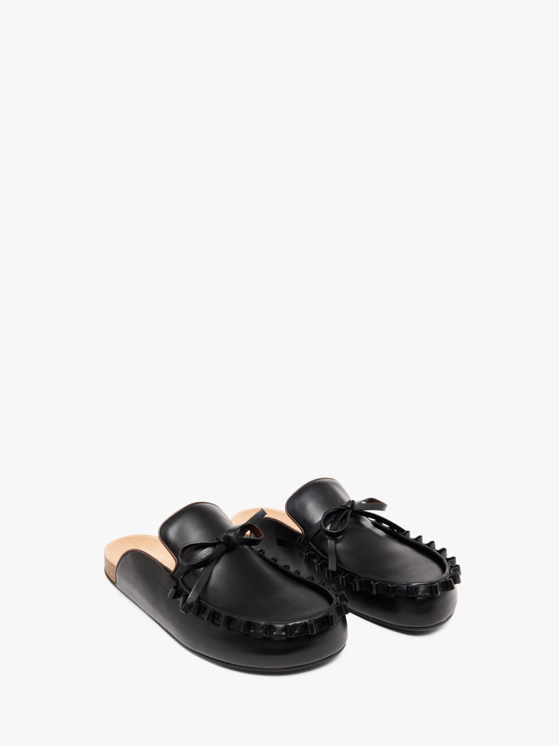 JW Anderson RUFFLE LOAFER LEATHER MULES outlook