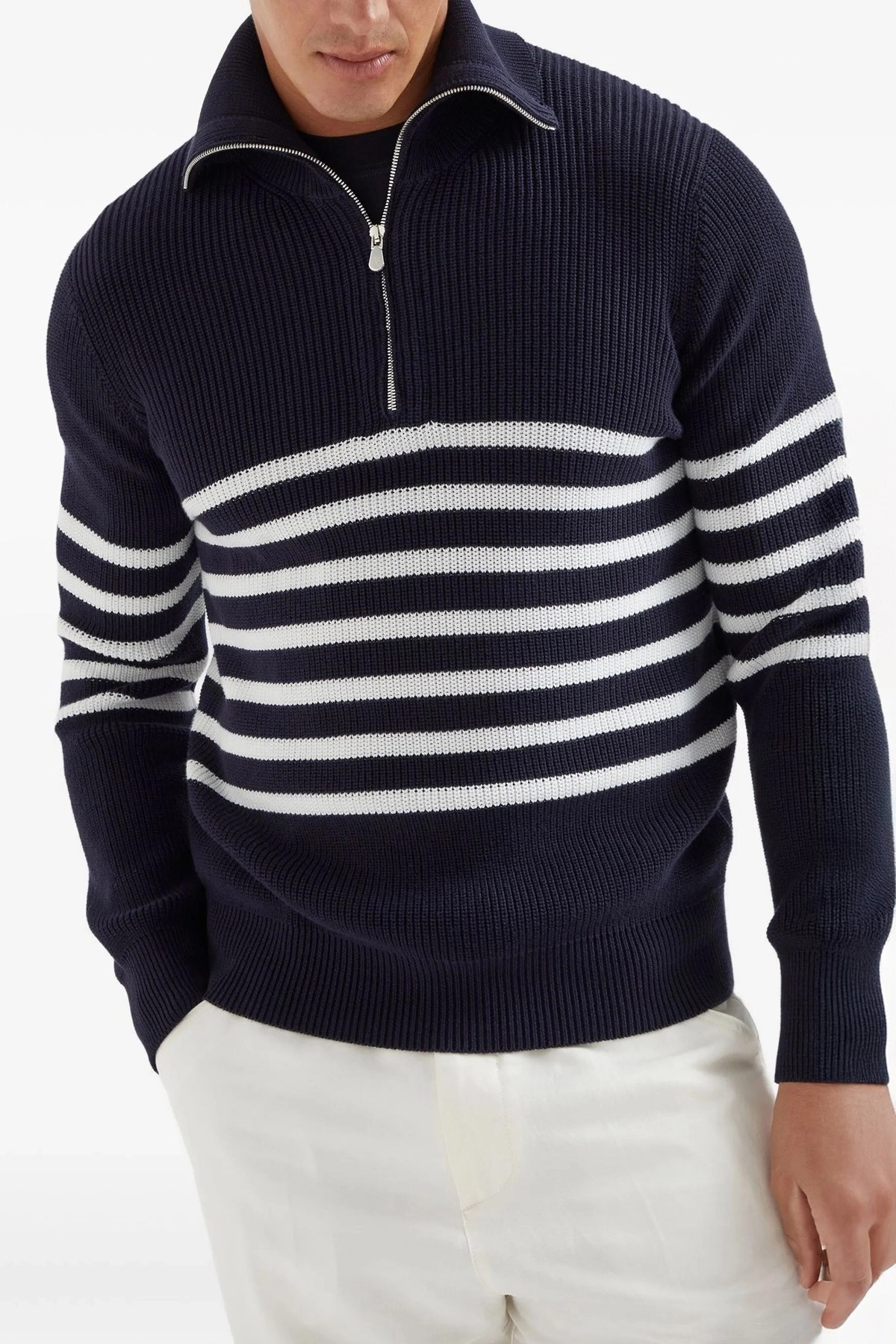 English half-ribbed sweater - 2