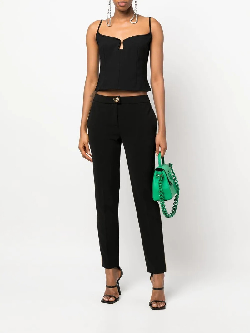 Moschino tapered side-stripe trousers outlook