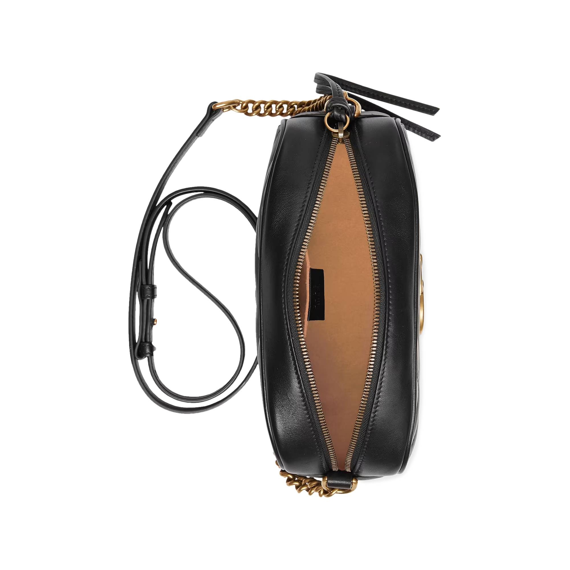 Gucci GG Marmont Small Matelassé Shoulder Bag 'Black' - 4