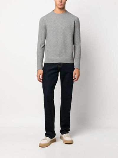 ZEGNA crew-neck wool-cashmere jumper outlook