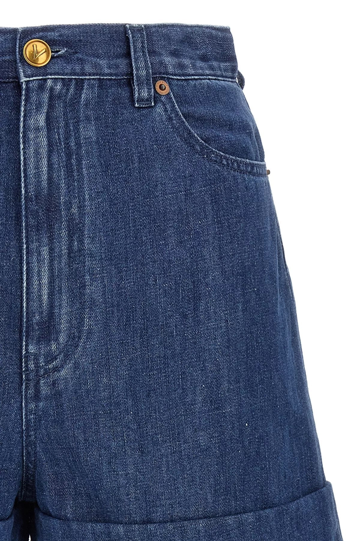 Valentino Garavani Women Valentino Garavani Denim Shorts - 3