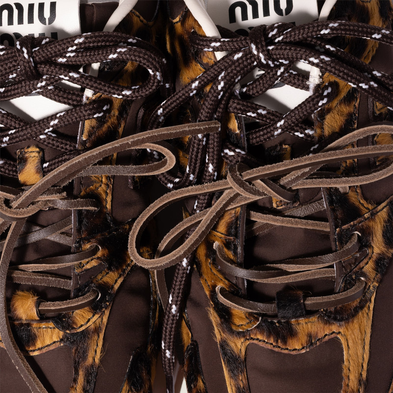 New Balance X Miu Miu 530 SL sneakers in printed leather and technical fabric 4