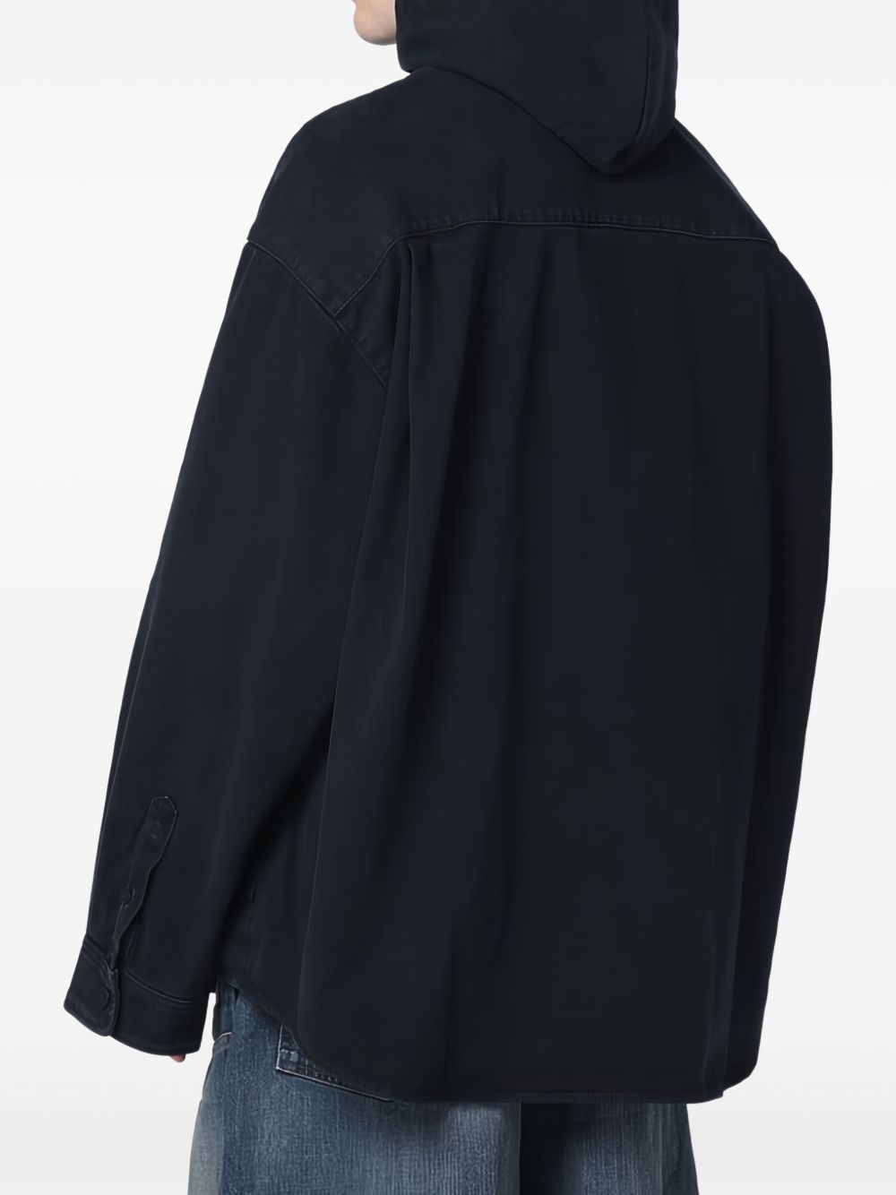 buttoned hooded jacket - 4