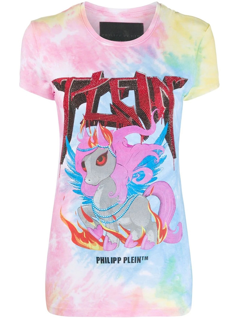 embellished logo T-shirt 1