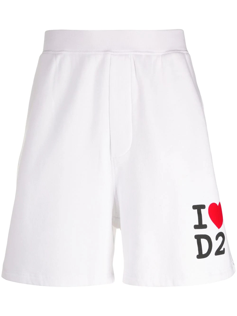 love logo print track shorts - 1