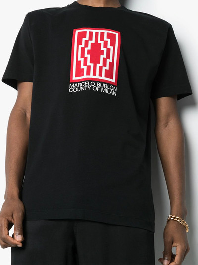 Marcelo Burlon County Of Milan cross-print T-shirt outlook