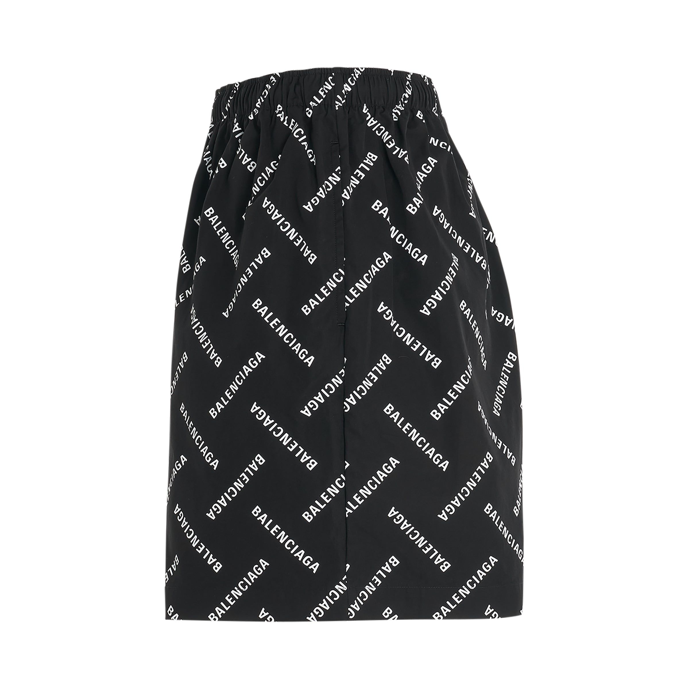 All-Over Logo Pyjama Shorts in Black/White - 3