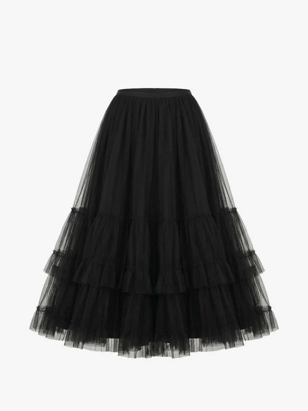 layered-tulle maxi skirt - 1