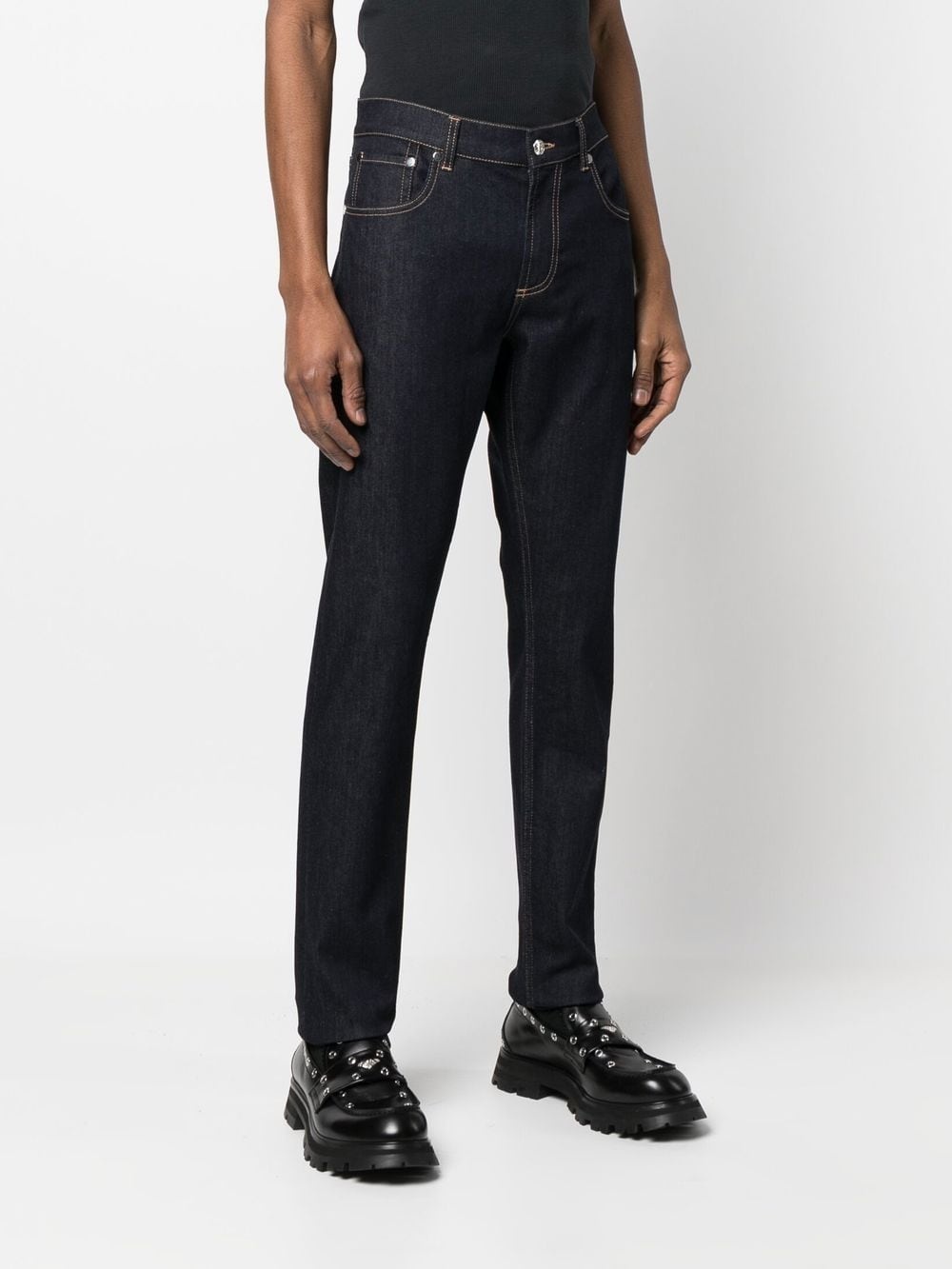 straight-leg denim trousers - 3