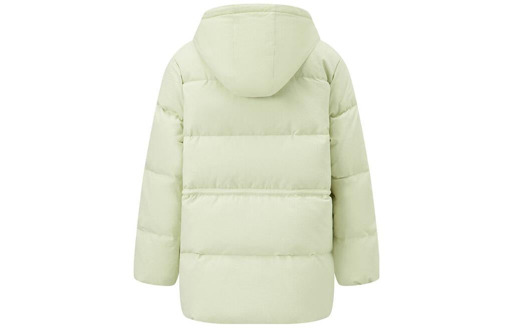 (WMNS) Li-Ning Warm Hooded Down Jacket 'Green' AYMT150-4 - 2