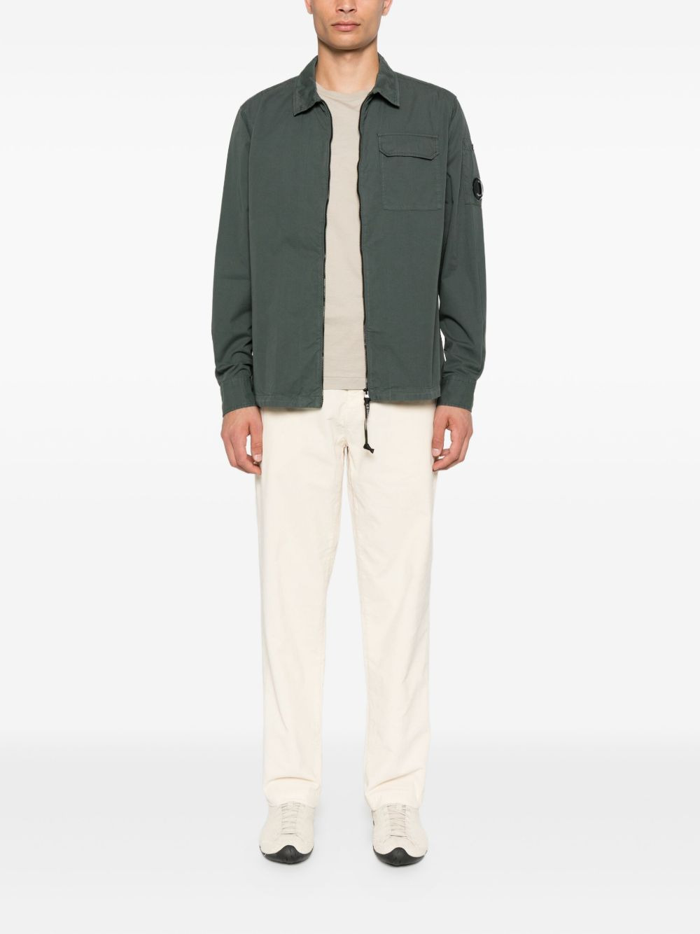 stretch-cotton trousers - 2